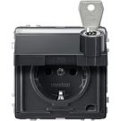 MERTEN MEG2316-7214 SCHUKO socket anthracite AQUADESIGN