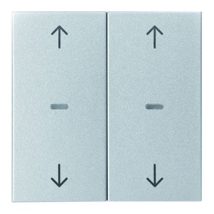 BERKER 80961383 Cover for push button sensor S.1/B.3/B.7 | 2-way, arrows | matt aluminum