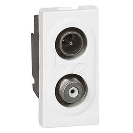 Legrand 78795 TV/SAT socket MOSAIC 1mod white, (white)