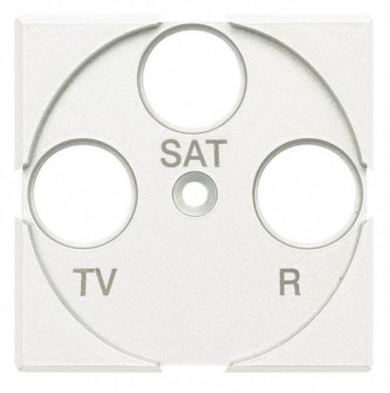 Bticino HD4207 central plate TV/FM/Sat white, (white)