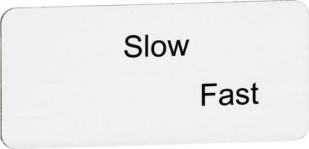 ABB Stotz-Kontakt 1SFA611930R1176 Slow/Fast for switch with 2 switch positions. Text insert