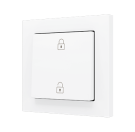 ZENNIO ZS551PB2MWC Single button Soft ZS55 | for 2 binary inputs, custom design | matt white