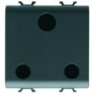 Gewiss GW12297 2M 2P+PE 15A English stand black socket