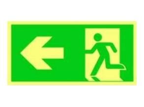 PROTEC.class 05104012 Inspection labels and warning signs rescue sign PRZFPL left foil