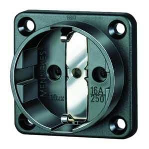 Mennekes 11532 16A 2-pole +E 230V IP20 black surface-mounted box SCHUKO