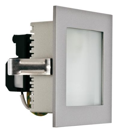 EVN 239514 rigid with protective glass G-9 1W/LED alu recessed wall light