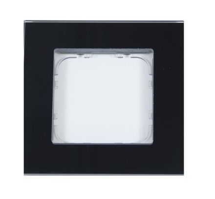 MDT BE-GTR1S.01 Glass frame 1-way for 55 mm programs, black