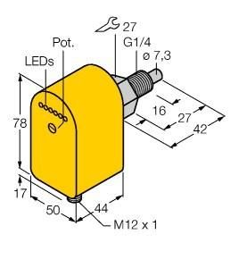 Turck 6870082 FCS-G1/4A4P-AP8X-H1141 immersion sensor