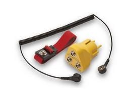 Barthelme 50991800 ESD spiral cable 1.8m wrist strap grounding set
