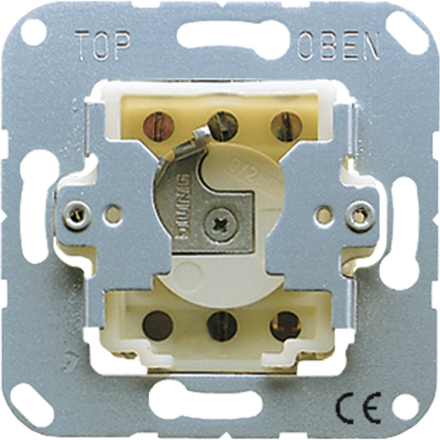 Jung 133.18 key switch with dismantling protection, button (changeover), 1-pole, 10 A 250 V ~