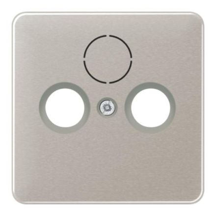 Jung CD561SATPT cover for universal satellite/BK sockets, anodised aluminium, CD series, platinum