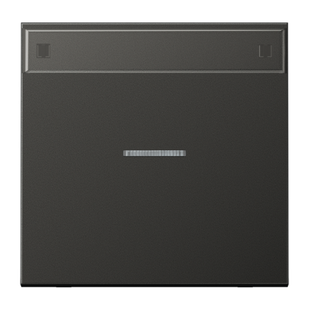 Jung AL2990NAKO5AN rocker switch 1-way with light guide, with label field, painted aluminium, LS series, anthracite (painted aluminium)