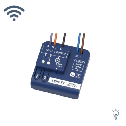 Somfy 1822649 flush-mounted light on/off io radio receiver