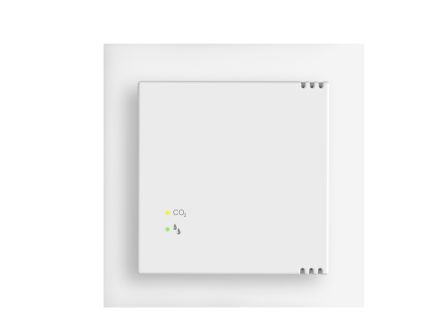 MÜLLER GS 47.11 knx KNX air quality controller | CO2/rH traffic light | studio white | 55x55 mm