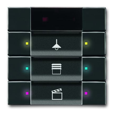 BUSCH-JAEGER 6129/01-81 KNX pushbutton sensor IR | anthracite