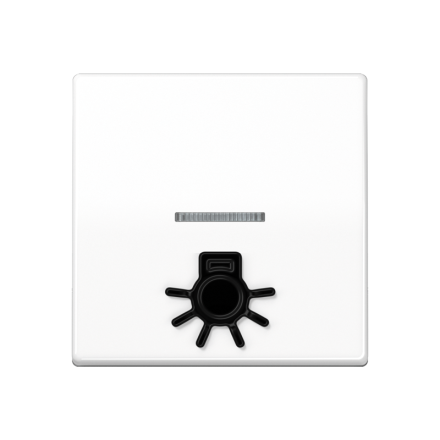 Jung AS591L1KO5WW rocker switch 1-way with light guide, with touch-sensitive light symbol, Duroplast, AS series, alpine white