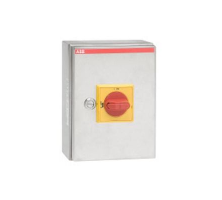 ABB Stotz-Kontakt OTR25A3B, safety switch 3-pole 15 kW 400V with red-yellow handle, 1SCA022575R7590