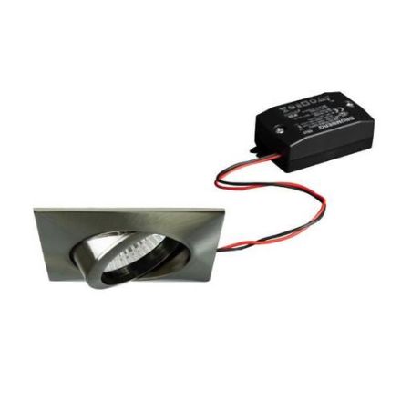 Brumberg 38142153 LED recessed ceiling spotlight 6W 230V nickel matt