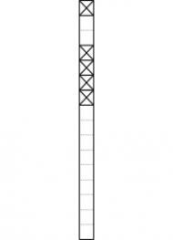 Siedle KS 616-1/4 W communication pedestal in white