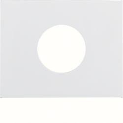 Berker 11657009 Centre piece for push button and light signal E10 polar white, glossy Berker K.1