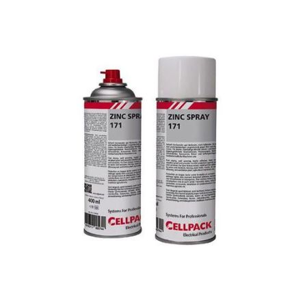 Cellpack 124030 Zinc Spray No.171 Spray Can Zinc