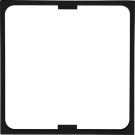 Kopp 405650000 HK07 for 50x50DIN devices black matt intermediate frame