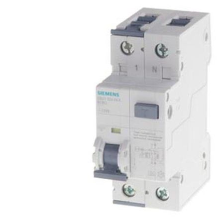Siemens 5SU1324-6KX13 FI/LS switch 10kA 2-pole type A 110V