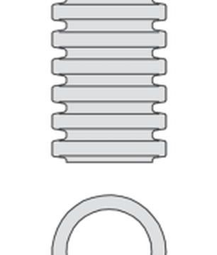Hegler 7640135 HEKABAU DN355 100cm cable protection pipe