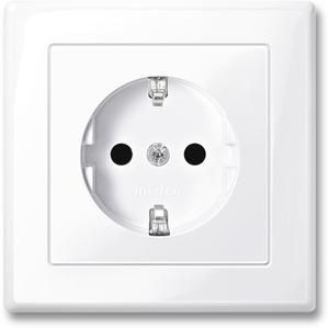 MERTEN MEG2300-1425 SCHUKO socket active white glossy