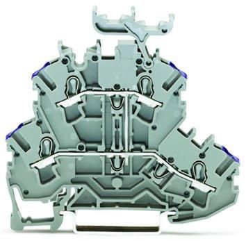 Wago 2002-2238 2.5qmm grey double-deck terminal
