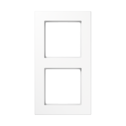 Jung A5582BFWW frame 2-way, vertical and horizontal mounting, thermoplastic, A 550, alpine white