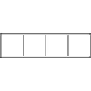 Ritto 1554170 housing 4-way, surface-mounted, white