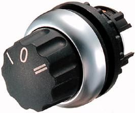 Eaton M22-WR3 selector switch, 3 positions, black I 0 II, latching, 216863