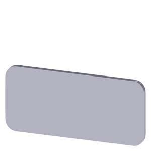 Siemens 3SU1900-0AC81-0AA0 label plate 12.5x27 silver