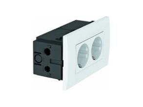 OBO Bettermann SDE-RW D0GN2 module 45 2-way 84x140x59mm socket unit, 6119408