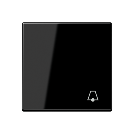 Jung A590BFKSW rocker switch 1-way, symbol bell, thermoplastic, series A, black