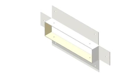 Wichmann IFWK080050w Instafix BKI 80x50x30mm pure white wall connection collar
