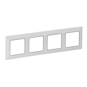 Legrand 754034 frame Valena Life 4-way frame uw/chrome, (white)