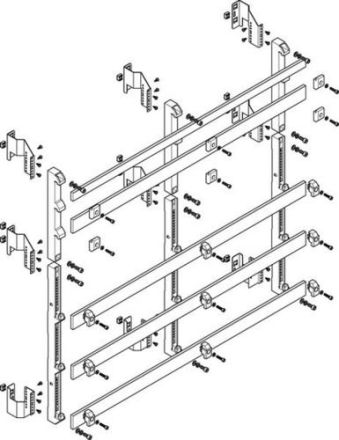 ABN deep 185mm with CU 50x10mm 5-pole 150mm busbar module (MTSC48985)