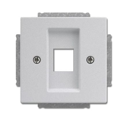 Busch-Jaeger 2561-83 central plate, with support ring aluminum silver