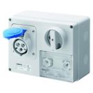 Gewiss GW66026 horizontal with housing 16A/3 pin 230V IP44 socket Gewiss GW66026 horizontal with housing 16A/3 pin 230V IP44 socket