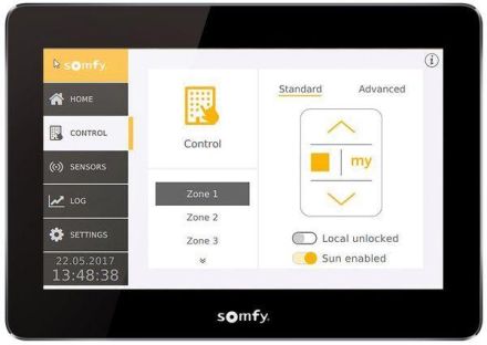 Somfy 1860254 Graphic panel 177mm with color display AC