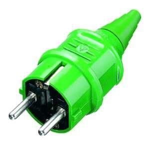 Mennekes 10841 16A2P+E 230V green plug SCHUKO