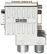 Murrelektronik 7000-99411-0000000 M12 plug B-cod./M12 socket B-cod. 90° Profibus plug