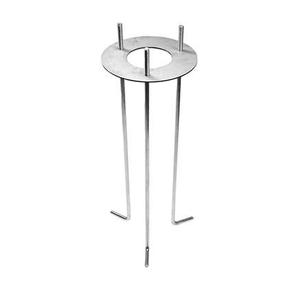 Spittler 14049320 tie rod to be walled in. Support plate made of stainless steel, tie rod made of galvanized steel.