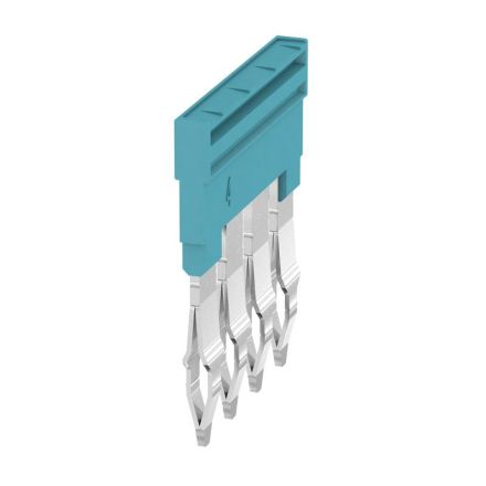 Weidmüller 1528120000 ZQV 4N4 BL 4-pin blue cross connector