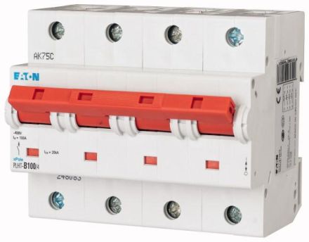 Eaton PLHT-B100/4 miniature circuit breaker, 100A, 4p, B-Char, 248083