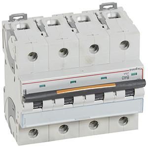 Legrand 409746 Circuit breaker DX3 B40A 4P 25KA 6M