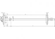 Dehn & Söhne 478410 earthing/wall bushing 100-300mm L:320mm NIRO