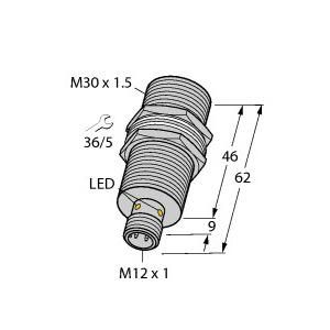 Turck 1644883 BI20U-MT30-IOL6X2-H1141 Inductive sensor